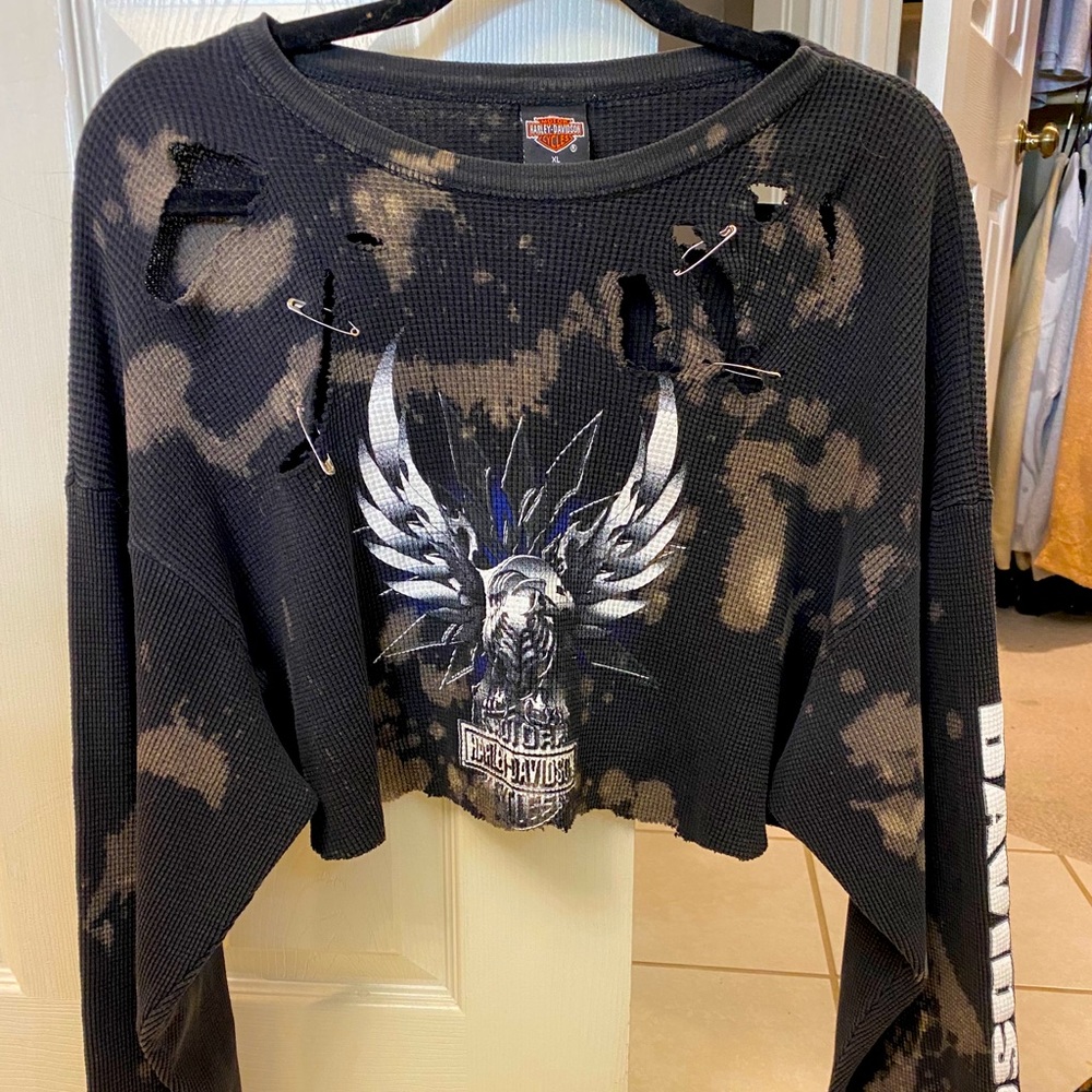 Harley Davidson long sleeve graphic sweater